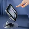 Dönebilir ve Katlanabilir Masaüstü Metal Telefon Tutucu