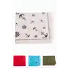 Dümen Çapa Desenli Keten Bandana 50*50