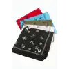 Dümen Çapa Desenli Keten Bandana 50*50