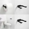 Duvara Monte Siyah Peçetelik Minimal Banyo Aksesuarı