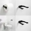 Duvara Monte Siyah Peçetelik Minimal Banyo Aksesuarı