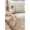 Eco Lounge Yatak Örtüsü Çift Kişilik Müslin Lia Kiremit