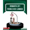 El Ele Tutuşan Çift Figürlü Dekoratif Gece Lambası Romantik Tasarım