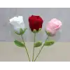 El Örgüsü Tekli Gül Gonca