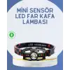 El Sensörlü Led Far Suya Dayanıklı Şarjlı Kafa Lambası