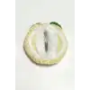 El Yapımı Limon İşlemeli Örgülü Çıtçıtlı Toka