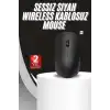 Ergonomik Tasarım Kablosuz Siyah Mouse Hassas Uzun Ömürlü