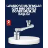 Esnek 1080° Musluk Başlığı 3 Eklemli Hareketli Su Modlu Lavabo Atı