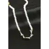 Eyfel Kuesi İnci Lüks Çelik Kolye