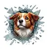 Fulcar Australian Shepherd Araç Stickerı