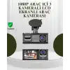 G-Sensörlü 3lü Kayıtlı Araç Kamerası