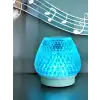G5 Kristal Şarjlı Masa Lambası - 7 Renk Gece Lambası ve Bluetooth Hoparlör
