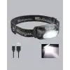 Gece Balıkçılığı İçin Ultra Parlak Şarjlı Kafa Lambası | 4 Işık Modu + USB Şarj