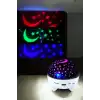 Gece Lambası Projeksiyon Görünümlü Şarjlı Yıldızlı Yuvarlak
