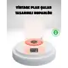 Gece Lambası Stereo Bluetooth Hoparlör Dijital Saat Su Dalgası Efektli 3-ü-1 Cihaz