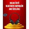 Geniş Frekans Aralıklı Bluetooth Kulak Üstü Kulaklık