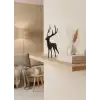 Geyik Figürü Gri Modern Salon Ve Raf Dekoru