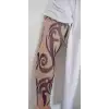 Giyilebilir Kol Dövmesi Çorap Dövme 3D Baskılı Kol Bacak Dövme 2 Adet Model 6
