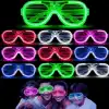 Glow Işıklı Panjur Parti Gözlüğü 12 Adet