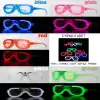 Glow Model Led Işıklı Parti Gözlüğü 3 Modlu 5 Renk 5 Adet