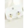 Gökkuşağı Mineli İnci Küpe