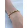 Gold Renk 316L Çelik Zincir Kadın Bileklik