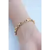 Gold Renk 316L Çelik Zincir Kadın Bileklik
