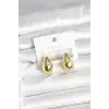Gold Renk Damla Küpe 24 mm