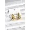 Gold Renk Damla Küpe 30 mm
