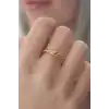 Gold Renk Halat Düğüm Model Kadın Yüzük