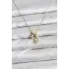 Gold Renk Pirinç Minimal Kelebek Charmlı Kadın Kolye