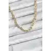 Gold Renk Pirinç Tifani Model Kadın Kolye