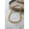 Gold Renk Pirinç Tifani Model Kadın Kolye