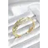 Gold Renk Pirinç Vintage Kadın Bileklik