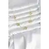 Gold Renk Yonca Model VIP Seri Kadın Kolye