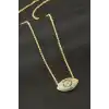 Göz Zirkon Taşlı Kolye