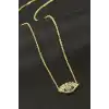 Göz Zirkon Taşlı Kolye