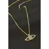 Göz Zirkon Taşlı Kolye