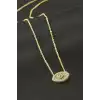 Göz Zirkon Taşlı Kolye