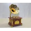 Gramofon Müzik Kutusu Kahverengi