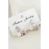 Gül Fiyong Damla Taşlı Küpe