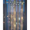Gümüş Yaprak Tasarımlı LED Işık Pilli Ev ve Vitrin Dekoru