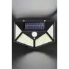 Güneş Enerjili Bahçe Aydınlatma Lambası Solar 100 Led Lamba