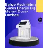 Güneş Enerjili Hareket Sensörlü Duvar Lambası