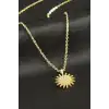 Güneş Zirkon Taşlı Kolye