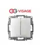 Visage Ambiance Gümüş Komütatör Anahtar Çerçevesiz - Priz ve Anahtar İçin Uyumlu Çerçeve