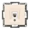 Visage  Krem Telefon Prizi (CAT3) Çerçevesiz - Priz ve Anahtar İçin Uyumlu Çerçeve