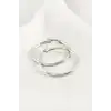 Halka Lüks Çelik Küpe 3,5 cm
