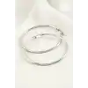 Halka Lüks Çelik Küpe 5 cm