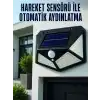 Hareket Sensörlü Güneş Enerjili Duvar Lambası Dış Mekan İçin Güçlü LED Aydınlatma